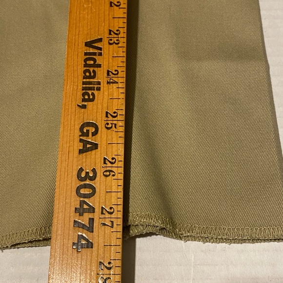 Boys 10S khaki pleated school uniform ready to hem pants - Picture 6 of 11